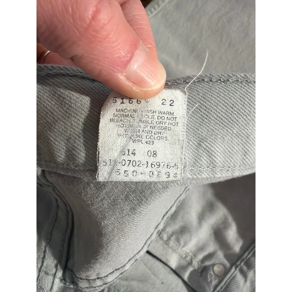 Vintage Levi's 550 Jeans Mens 36x34 Gray Denim Relaxed Fit‎ Tapered Leg USA Made